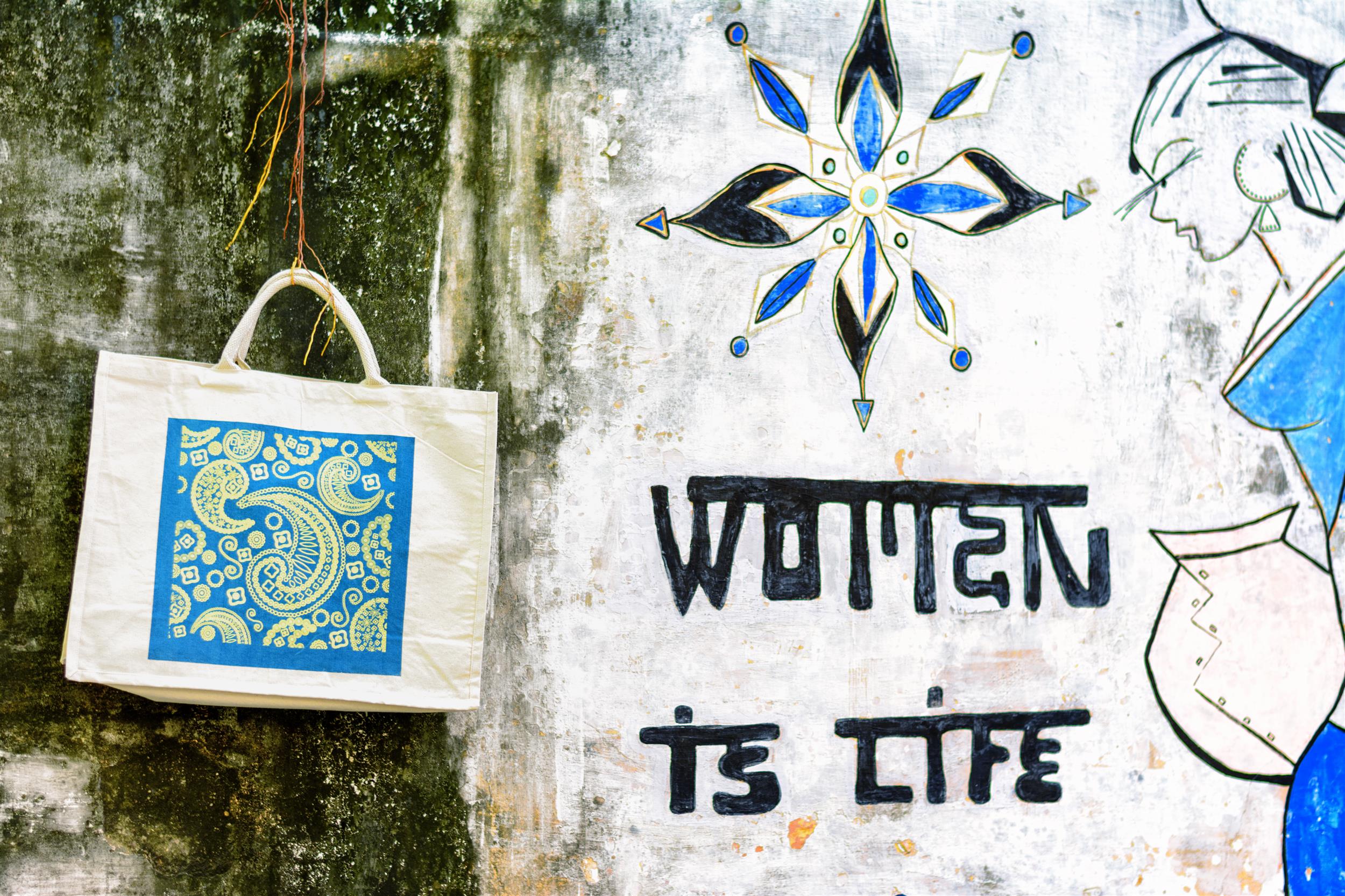 canvas bag short handle