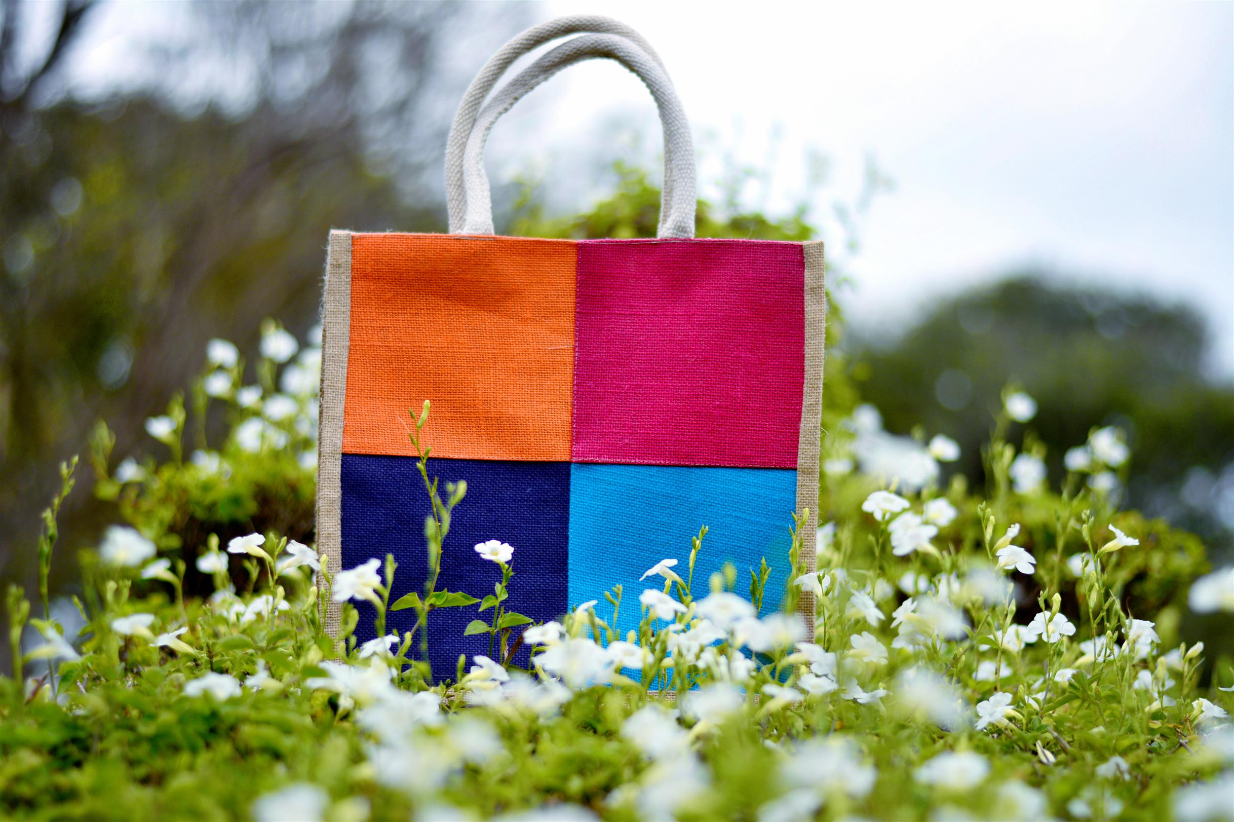 jute bag short handle