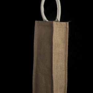 Jute wine bottle bag, single